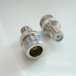  N female to F female jack center RF coaxial adapter connector - Picture 1 of 6