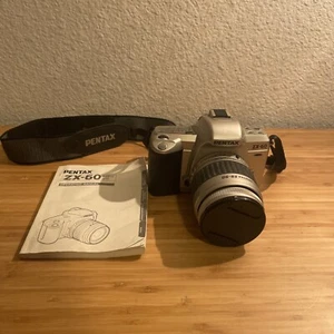 Pentax ZX-60 AF 35mm SLR + Pentax FA 28-90mm f/3.5-5.6 Kit Zoom Lens W Manual - Picture 1 of 9