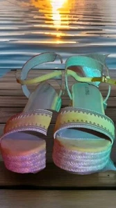 SALE! 1 PAAR NAGELNEUE DAMEN- Sommersandalen von JUSTFAB GR. 39! Ein HINGUCKER! - Bild 1 von 3