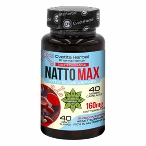 Nattokinase Cardiovascular Health 160mg 20000FU 40 Caps Blood Health Formation - Picture 1 of 8