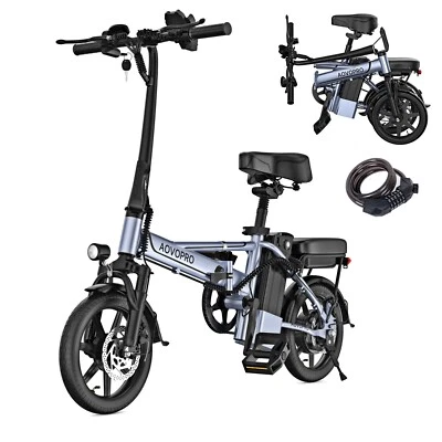 AOVOPRO 14" 500W Bicicletta elettrica 10,5ah per pendolari urbani, bike Bicycle - Immagine 1 di 4