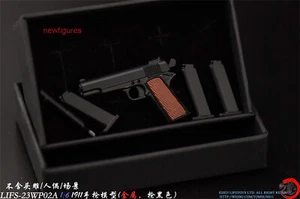Modellino arma pistola 1:6 LIFS23WP02 nero 1911 per bambole corpo action figure maschio 12" - Foto 1 di 6