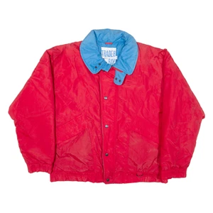 TRADER BAY Insulated Mens Coat Red Nylon L - Picture 1 of 6