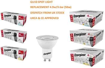 GU10 LED Bulb Spot light Lamps Warm Cool Day White Down Lights by ENERGIZER - Image 1 of 4