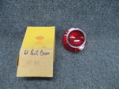 1961 Pontiac Catalina Grand Prix Tail Light Lens - NORS - RH - Image 1 of 4