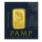 PAMP SUISSE SWISS FORTUNA ONE GRAM FINE GOLD 999 1 G GRAM BREAKAWAY BAR BULLION