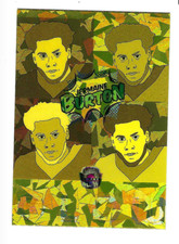 JERMAINE BURTON 2021 SUPER GLOW SPORTS INAUGURAL POP ART CRACKED ICE 1/1