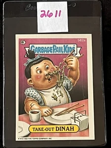 1988 Topps Series 15 OS15 Garbage Pail Kids DC (die-cut) Take-Out Dinah 582a - Picture 1 of 3