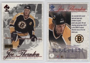 2001-02 Pacific Private Stock Premiere Date /100 Joe Thornton #7