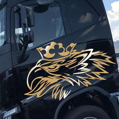Griffin Decorazione 120cm x 59cm Pellicola Adesivo Oro Camion KX037 - Immagine 1 di 4