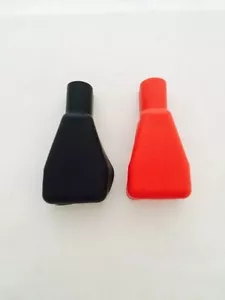 RED POSITIVE & BLACK NEGATIVE TOP POST BATTERY TERMINAL COVERS COVER SET 60300T - Picture 1 of 1