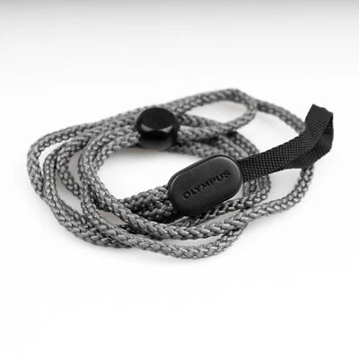 Genuine Grey Strap for Olympus µ [mju:] II I Black MULTI AF 35mm 2.8 Camera MINT - Image 1 of 4