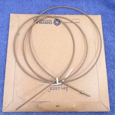 Cabo velocímetro NOS 1961 Chrysler Dodge Plymouth automático 73" longo 2257142 - Imagem 1 de 4