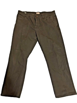 Оригинальные всепогодные винтажные черные универсальные холщовые брюки, флисовая подкладка, (40x32) - Изображение 1 из 4