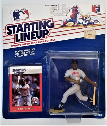 1988 Starting Lineup Kirby Puckett Minnesota Twins SLU Kenner Sports Figure Cover