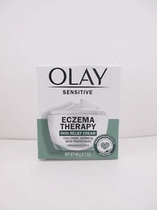 Olay Sensitive ECZEMA Therapy Skin Relief Cream, 1.7 oz - FREE SHIPPING - Picture 1 of 4