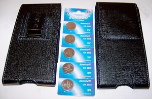 x2 Black Case Pouch with Belt Clip for HP 35s Calculator + 5x Batteries HP35s - Picture 1 of 10