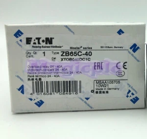 EATON MOELLER thermal overload relay ZB65C-40 24-40A NEW (1PCS) - Picture 1 of 1
