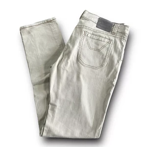 Jeckerson Pantaloni Vintage Pants Chino Retro Bianco Slim Fit da Uomo w38 US 52 - Foto 1 di 7