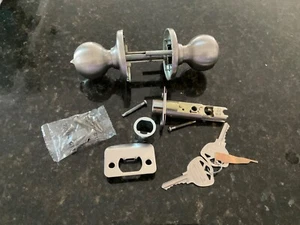 Complete Kwikset Polo Smart Entry Door Knobs Satin Nickel F3 - Picture 1 of 7