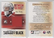 2010-11 ITG Between the Pipes Game-Used Black Jersey /120 Mike Murphy #M-43