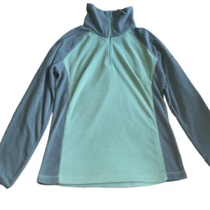 Columbia leichte Fleece-Reißverschlussjacke grün Colorblock Medium - Bild 1 von 6