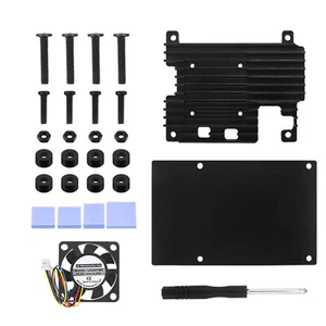 Aluminum Alloy Protective Case for Raspberry Pi 5 Motherboards With Cooling Fan - Afbeelding 1 van 11