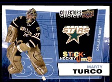 2008-09 Collector's Choice Stick-Ums Marty Turco Dallas Stars #UMS18