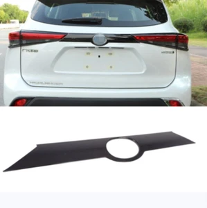 For Toyota Highlander 2020-23 piano black Rear Trunk Boot Lid Trim Molding Cover - Picture 1 of 5