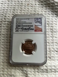 2017 S Lincoln Cent NGC SP 70 RD. Enhanced Finish F.D.O.I. Lyndall Bass. - Picture 1 of 4