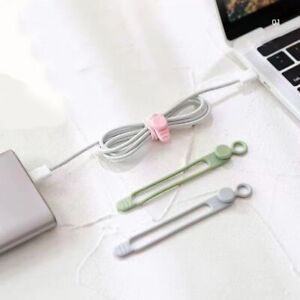Organize Desktop Clip Data Cord Winder Wire Organizer Cable Holder Cable Ties