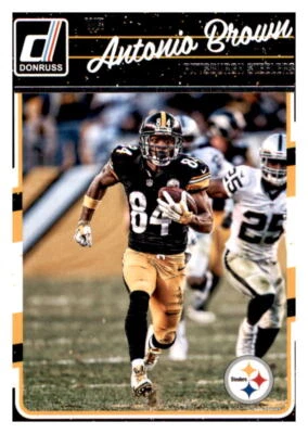 2016 Donruss Antonio Brown NFL Base Card PWE Set Break Steelers #238 - Image 1 of 2