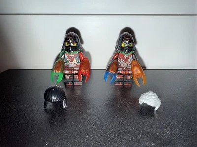 LEGO Ninjago Hands of Time Krux And Acronix Minifigures With All 4 time blades  - Image 1 of 2