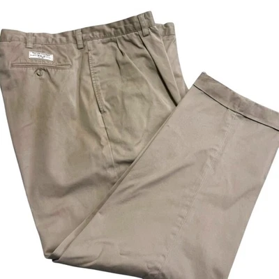 Ralph Lauren Classic Polo Chino Pants Men's Size 38 x 30 Pleated Khaki Trousers - Image 1 of 4