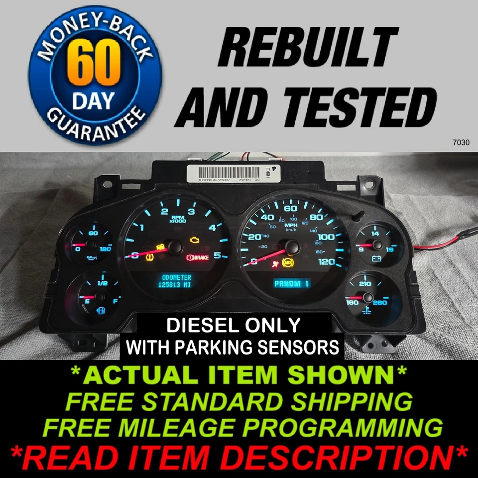 Silverado Sierra 2500 3500 2007-2013 diésel grupo de calibre Foto 1 de 4