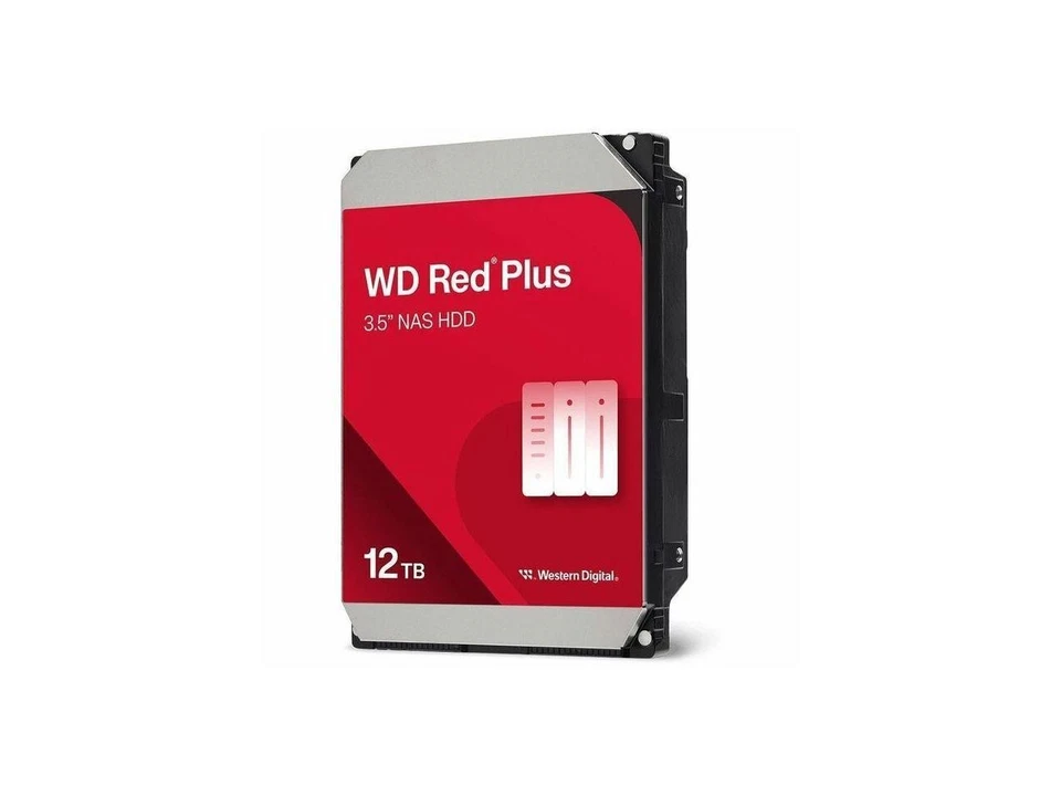 WD Red Plus 12TB NAS Hard Disk Drive - 7200 RPM Class SATA 6Gb/s, CMR, 512MB - Image 1 of 4