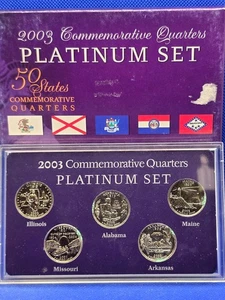 2003 US PLATINUM QUARTER SET - Picture 1 of 2