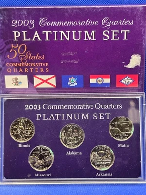 2003 US PLATINUM QUARTER SET - Image 1 of 2
