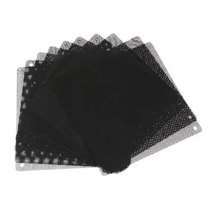 10 stück computer pc staubdicht kühler fan fall abdeckung staubfilter mesh 12 - Afbeelding 1 van 6