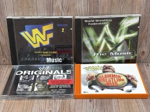 WWF WWE 4 CD Lot!! WWE Originals The Music Volume 2 & 4; Slammin Hits - Picture 1 of 5