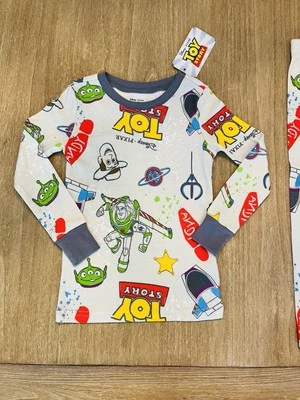 ¡NUEVO CON ETIQUETAS! NUEVO Pijama Disney Pixar Toy Story/Buzz Lightyear/Gris Woody algodón - 4T Foto 1 de 3
