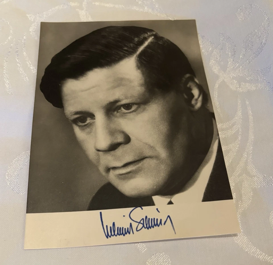 Original Autogrammkarte Helmut Schmidt - Bild 1 von 1