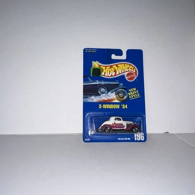 Hot Wheels Blue Card Collector #196 blanco 3 ventanas 34 Blackwall Foto 1 de 4