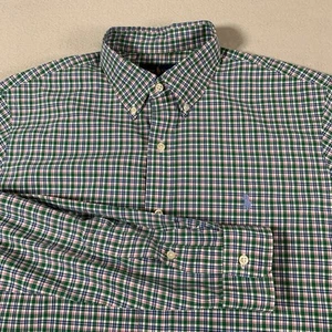 Ralph Lauren Shirt Mens Large Plaid Button Down Classic Fit Stretch Dress Casual - Picture 1 of 9