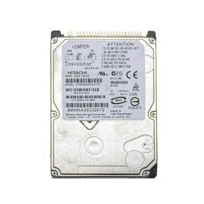 Hard Disk HDD Drive Ide Pata 2,5 " 80GB Computer Portable Eide Notebook Laptop - Image 1 of 3
