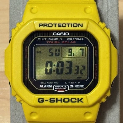 Casio G-Shock GW-M5630E-9JR Amarillo Relámpago 30 Aniversario Solar Atómico LEER Foto 1 de 4