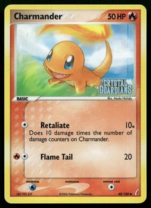 Charmander 48/100 EX Crystal Guardians Reverse Holo Stamp English POKEMON - Picture 1 of 2