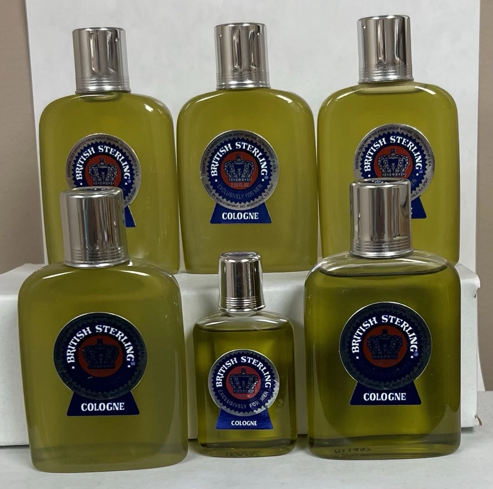 5 British Sterling Cologne Splash 2,25 oz cada botella de plástico años 90 MEM por favor leer Foto 1 de 1