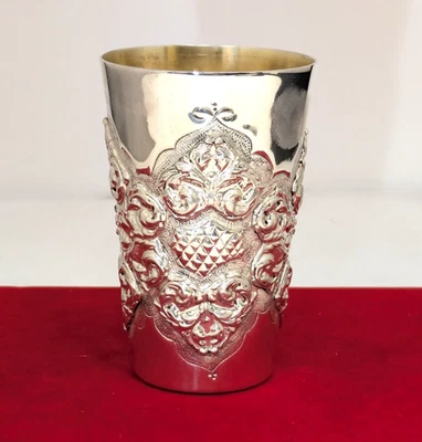 Copa de vino judía vintage de plata de ley Foto 1 de 4