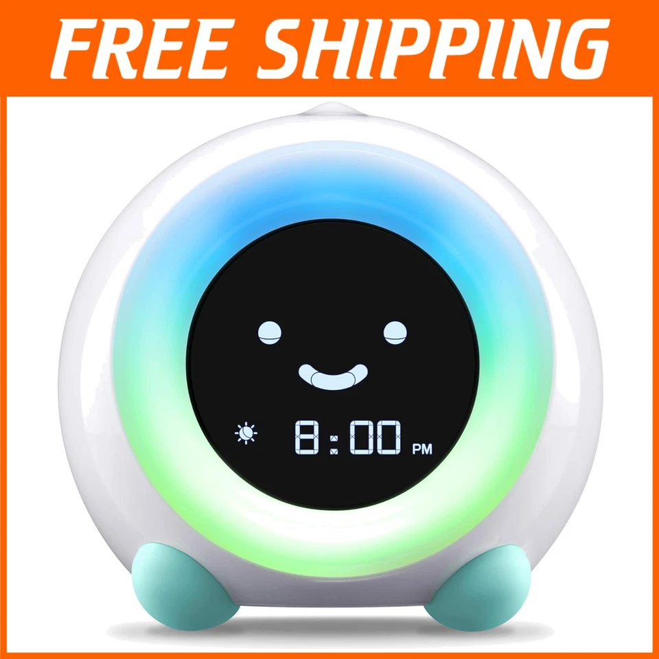 Mella Kids Alarm Clock & Sleep Trainer - Arctic Blue - Image 1 of 4